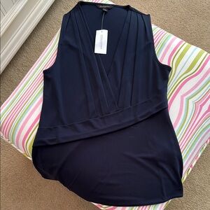 NWT Navy Sleeveless Top by Banana Republic size XS